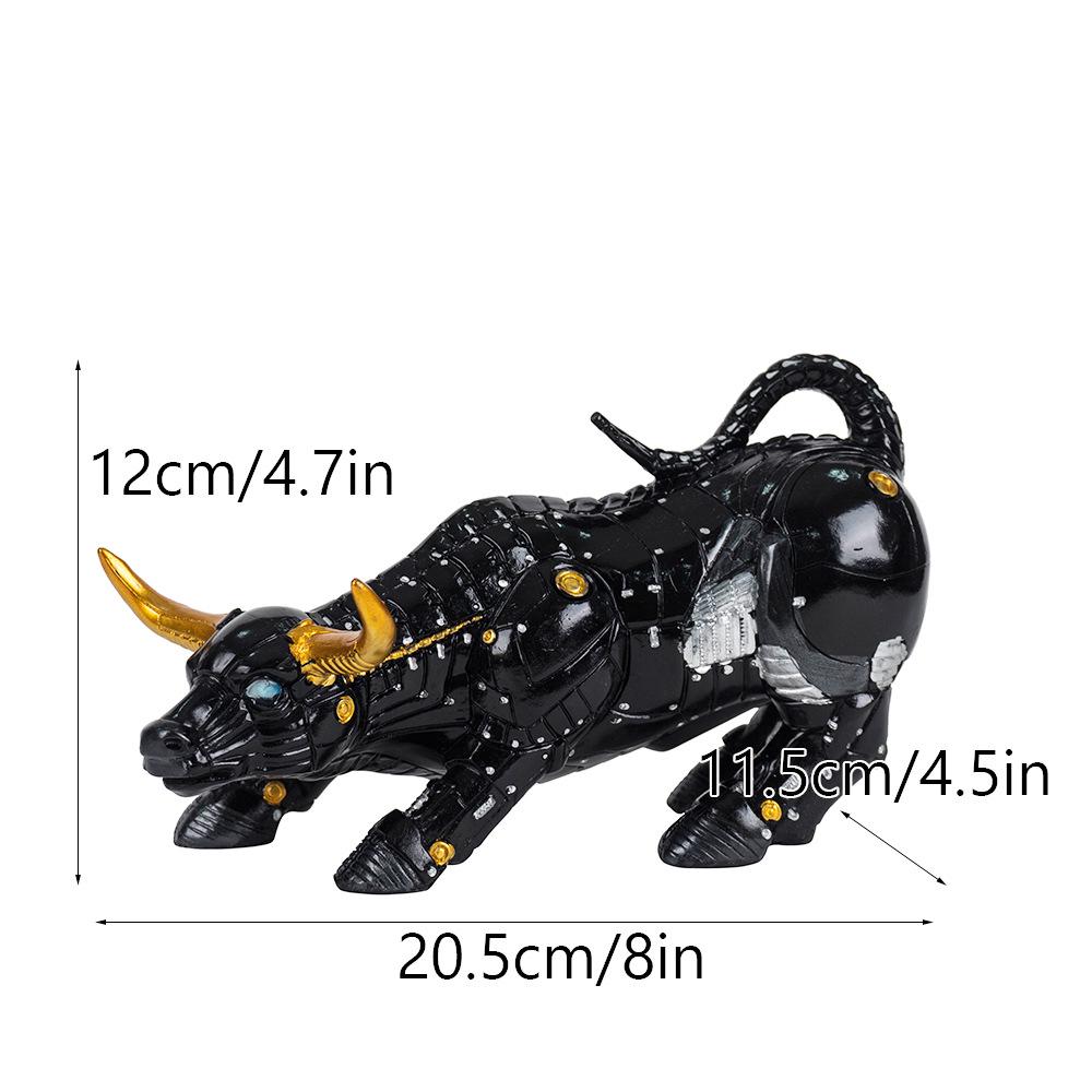 Bitcoin Bull Wall Street Office Resin Ornament