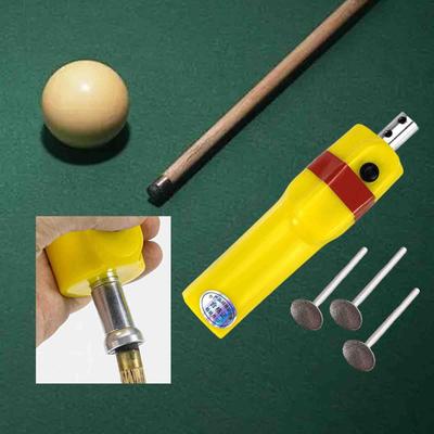Electric Billiards Cue Automatic Accessory Repair Tool , Yellow Burnisher Portable