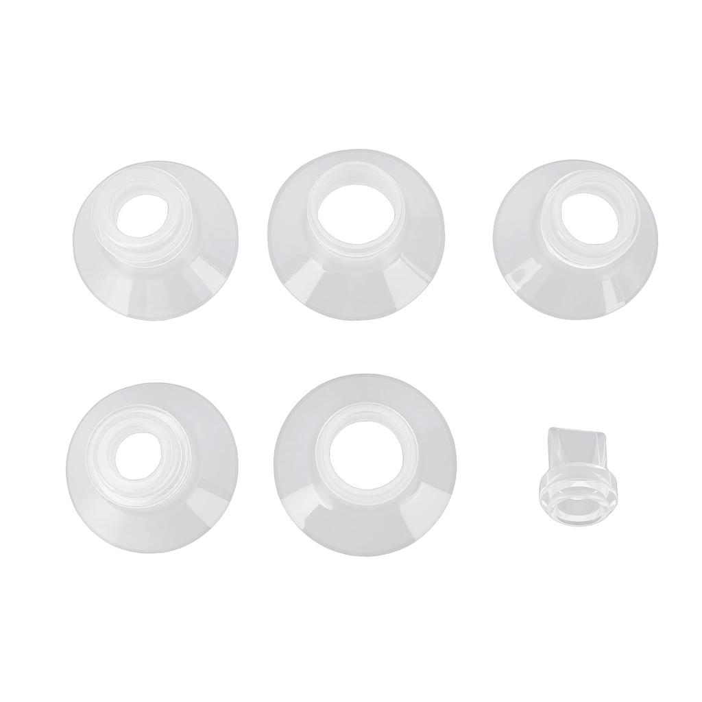 5 Pcs Duckbill Valves Flange Inserts Kit 13 15 17 19 21mm Pump Parts Replacement for Electric Pumps