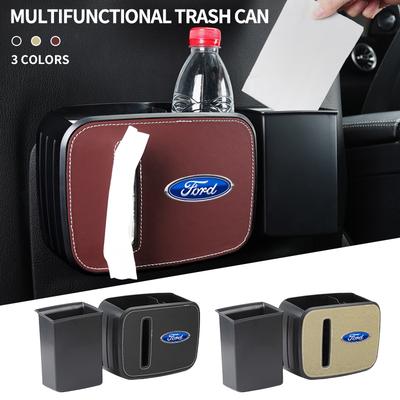 New Car Backseat Trash Can Car Storage Organizer Leak-Proof Car Seat Back Storage Box For Ford Focus 3 2015-2018 Kuga 2016-2019