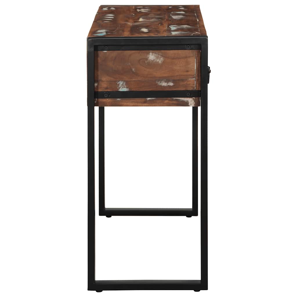 Console Table Multicolored 100 x 35 x 75 cm Solid Reclaimed Wood