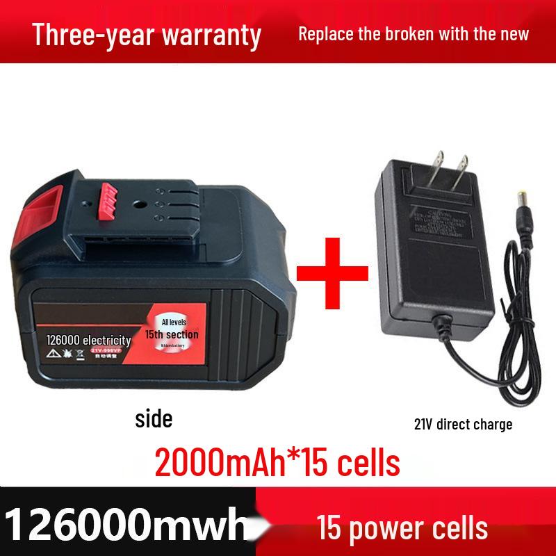 21V Rechargeable Handheld Drill with Large Capacity Lithium Battery