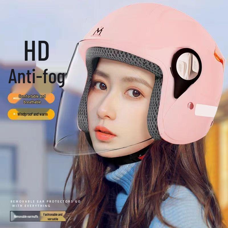 Women's Lightweight Winter Helmet for Electric Scooters - Anti-fog, Windproof, and Warm for Men and Women