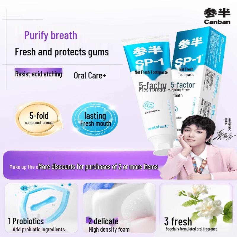 Canban Oralshark Rose Green Tea Toothpaste