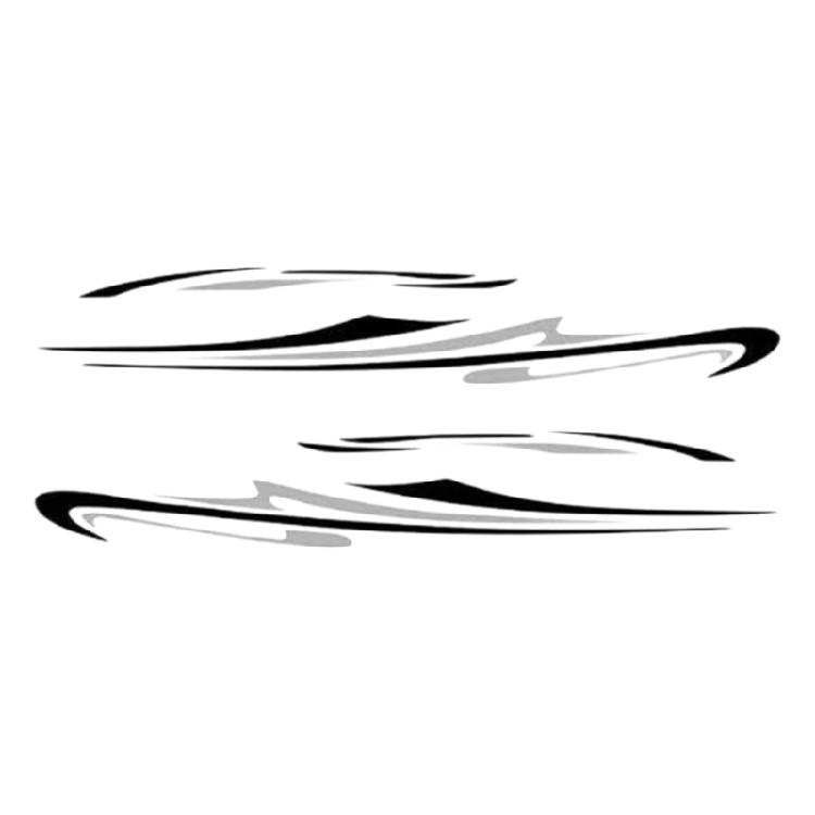 Versatile Car Side Stripes Sticker Scratch Resistant Eye Catching Campers  Side Stripes Sticker Set for Motorhome