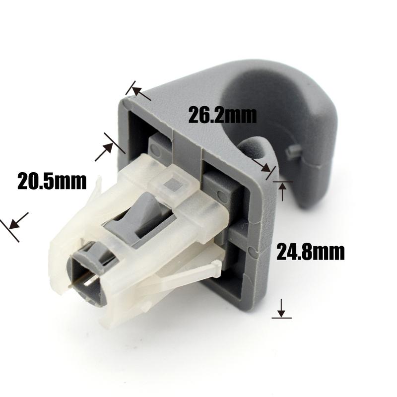 OEMASSIVE 2Pcs Interior Sun Visor Hook Clips Bracket Sunvisor Retainer t For Toyota Camry Corolla Highlander Prius RAV4