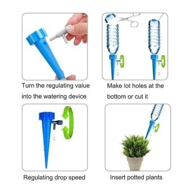 3/10 Pcs Automatic Drip Irrigation Watering System Household Flowerpot Watering Device