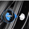 ANB1 4Pcs Tesla Emblem Car Door Lock Cover Case Protection Accessories For Tesla Model 3 Y S Cybertruck Juguete Roadster Coil Bonina