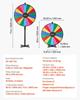 914 mm Spinning Prize Wheel, 18 Slots Spinning Wheel with Stand, Adjustable Height Win Fortune Roulette with a Dry Erase and 2 Markers, 6 Colors, Easy