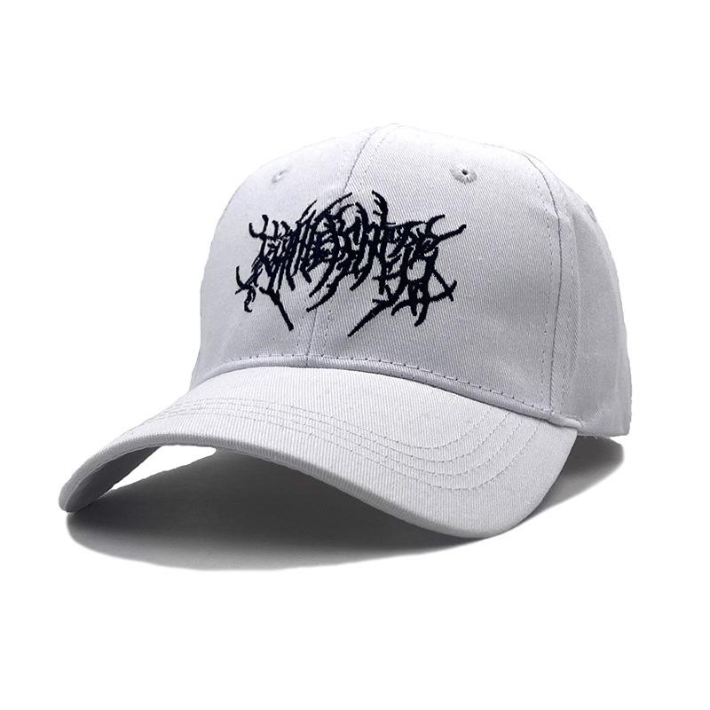 Gothic Street Punk Frauen Baseball Cap Baumwolle Mode Stickerei Outdoor Sport Y2K Schwarze Kappen Männer Frauen Weiche Snapback Dad Hats