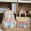 Cute Large Capacity Backpack For School Girls With Nylon Material