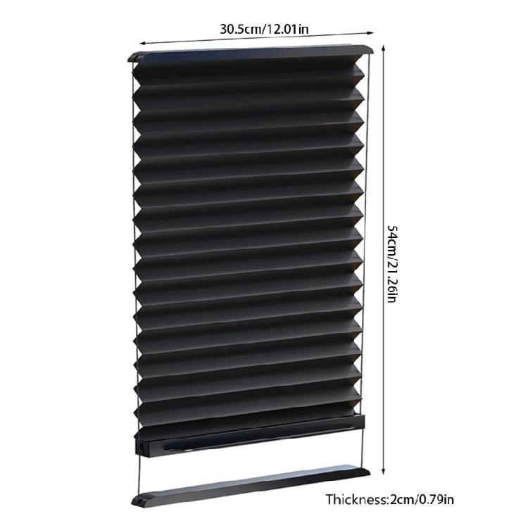 Privacy Shade Double Layer Sun Blocker Trailer Door Blind for Entry Door Window