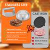 Smash Burger Kit with Lid Griddle Spatula 5.5 Inch Stainless Steel Burger Press 8.9 Inch Basting Cover 13.38 x 5.5 Inch