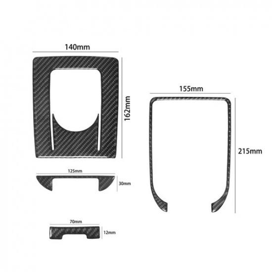 4Pcs Carbon Fiber Interior Gear Shift Cover Trim For Land Rover Discovery Sport