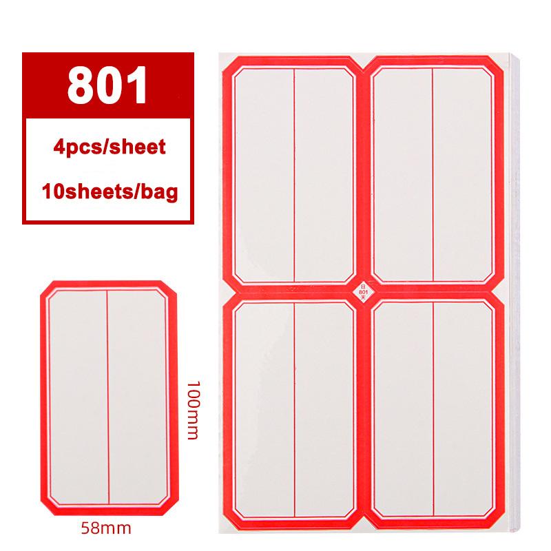 Various Models of Office Self-adhesive Label Paper Oral Paper Self-adhesive Label Stickers Handwritten Price Paper Name Stickers