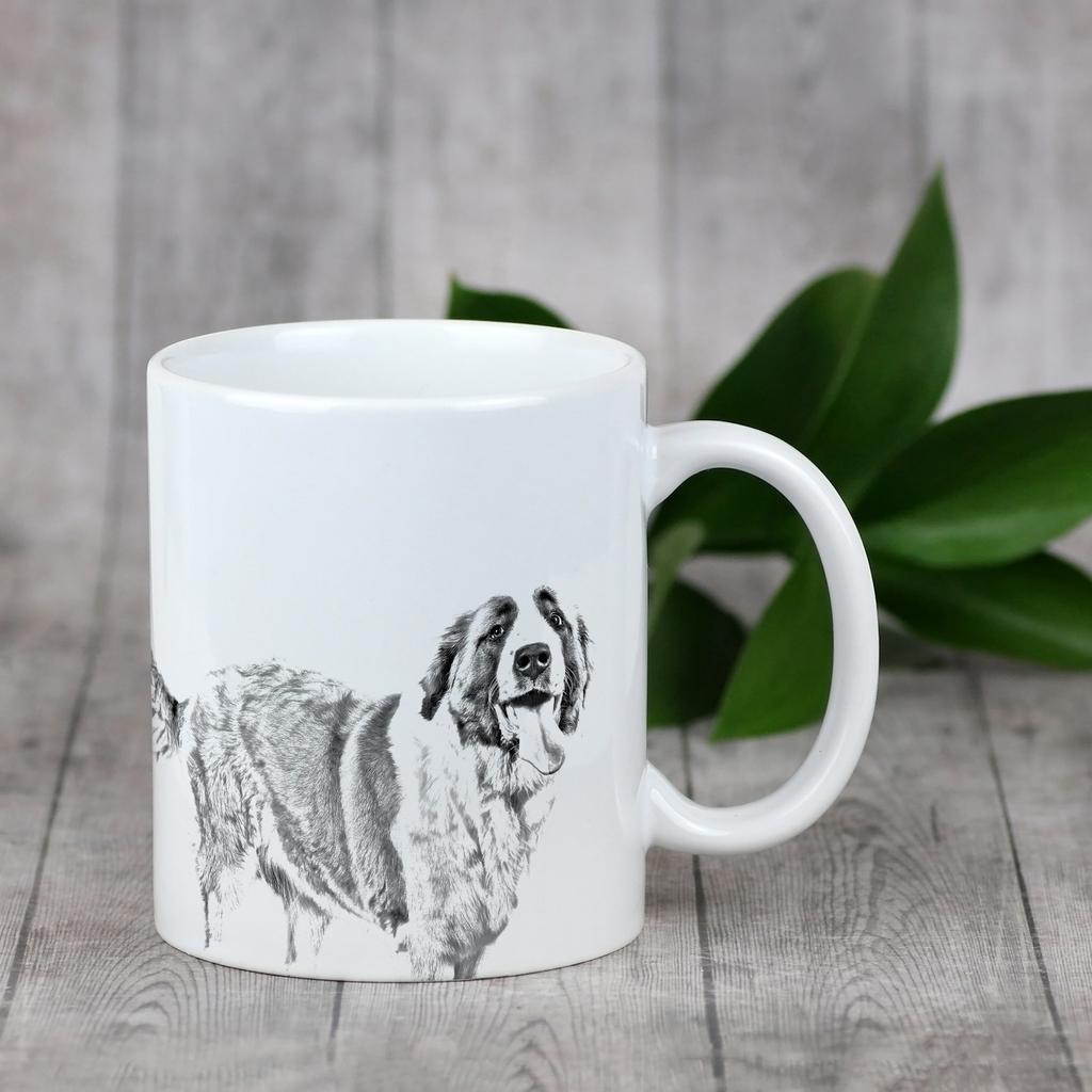 St. Bernard, Saint Bernard, Alpine Mastiff, Bernhardiner - cup with a dog, cute cup with graphics, a gift with your photo from the Art-Dog brand