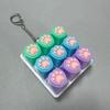 Yousheng 9-Keys Fidget Keyboard Toy Stress Anxiety Relief Cat Paw Keyboard Finger Clicker Keychain Portable Decompression Button Sensory Toy