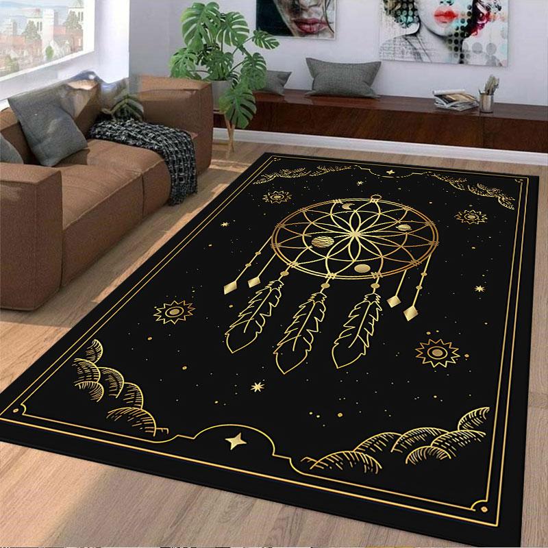 Dreamcatcher Pattern Carpet Suitable As a Non-slip Mat for the Living Room or Bedroom Sofa