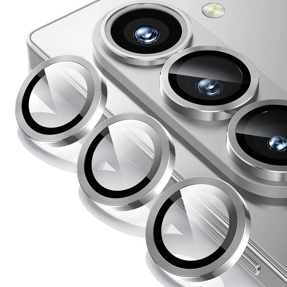 Fashion Colorful Ultra HD Metal Ring Lens Tempered Glass Film For Samsung Galaxy Z Fold 7 6 Dustproof Anti-Scratch Protect Cover