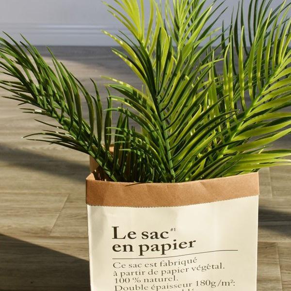 Artificial Fan Palm and Bamboo Floor-Standing Garden Decoration for Photography