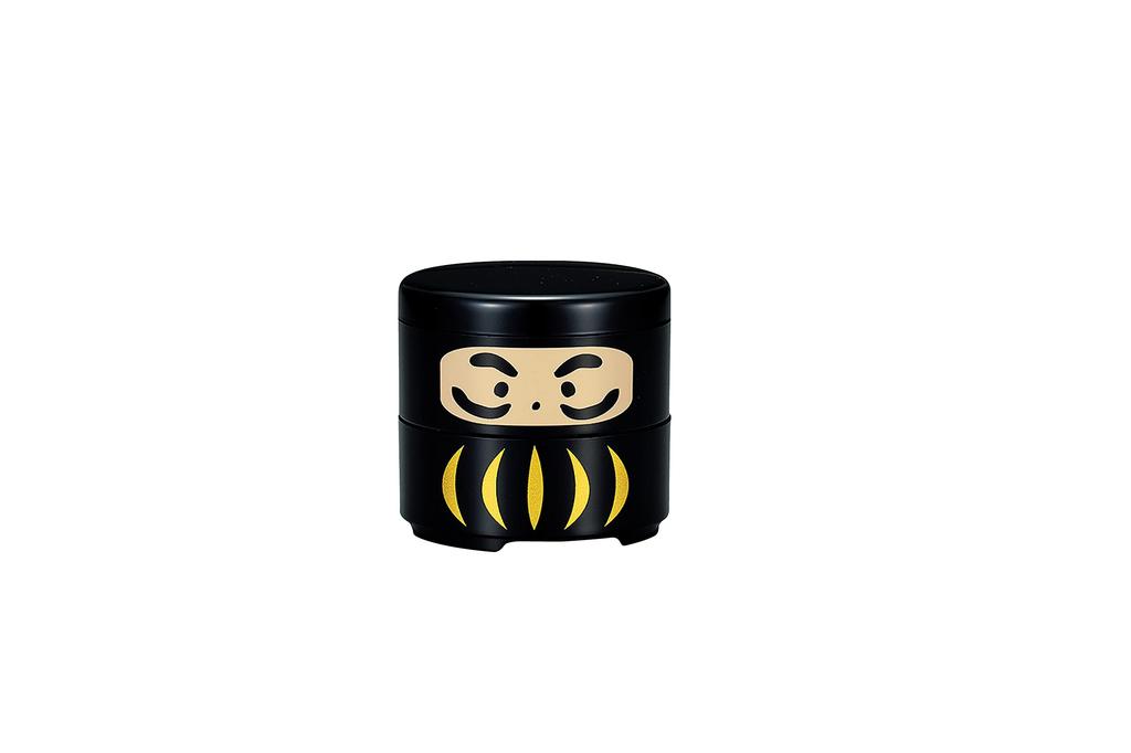 Tatsumiya Mini Daruma Jubako Box Black 575200 (160ml) "Motenashiya"