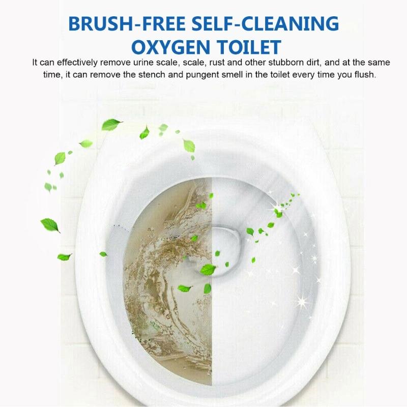 16pcs Toilet Bowl Cleaner Effervescent Tablets for Toilet Cleaning Tool Yellow Dirt Remover Automatic Stain Deodorant