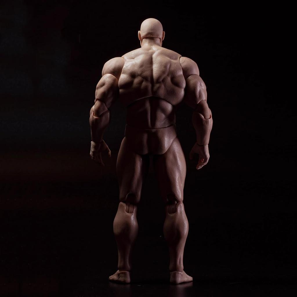 1/12 Scale Male Action Figure, 6-Inch Super Flexible and Powerful Muscle Man Figure, Cartoon Character Body Series