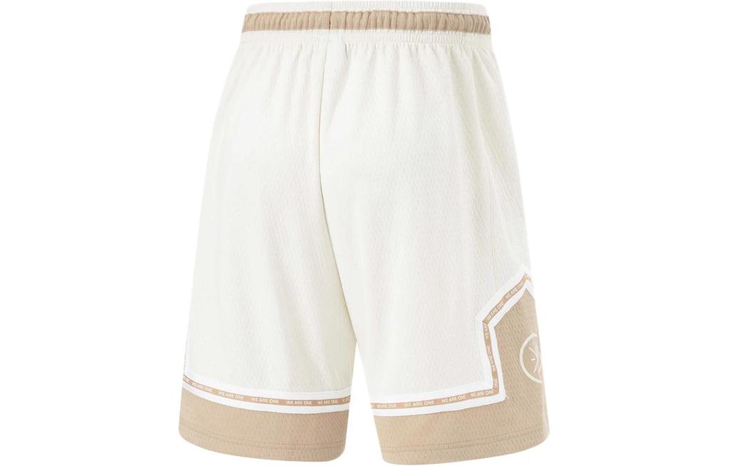 Li Ning Sports Shorts Men's Ecru Sugar Brown AAPU061-3