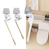 Strong Plastic Side Mount Toilet Flush Handle with Spring Mechanism Trip Levers Replacement for Efficient Water Saving