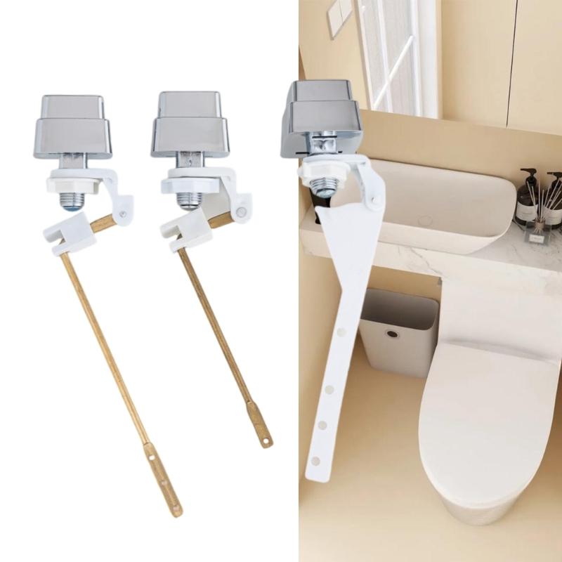 Strong Plastic Side Mount Toilet Flush Handle with Spring Mechanism Trip Levers Replacement for Efficient Water Saving