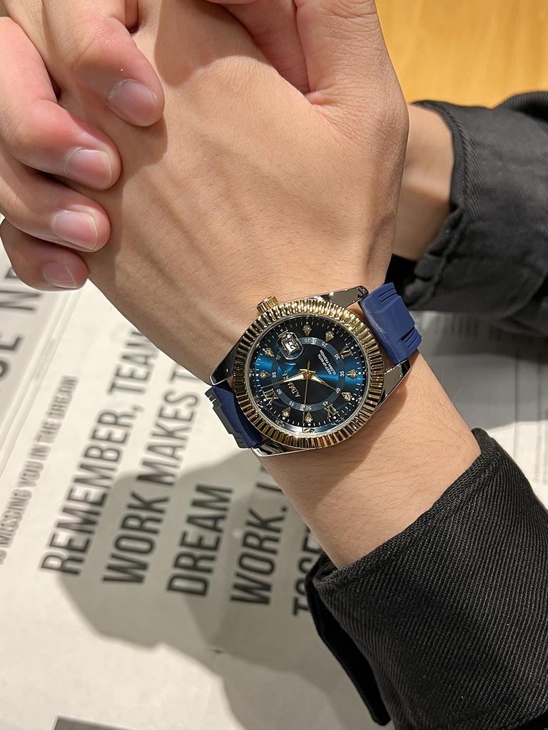 Hochwertiges Uhren-Silikonarmband von guter Marke für Digital-/Sport-Anzeigestil Kompatibel für Analog-Dress-Anzeigestil Breit R