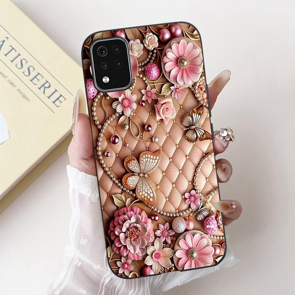 For LG K42 K52 K62 K62+ New Fashion Dusk Beach Painting Phone Case For LG K62 Plus K42 K52 (Brazil) Black Silicone Soft Case