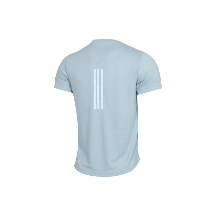 Adidas Half-Sleeve Ice Wind Fitness Sports Short-Sleeved T-Shirt Men Tops Smoky-Grey FI2779