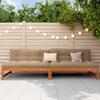 Garden Center Sofa Solid Pine Wood Wax Brown
