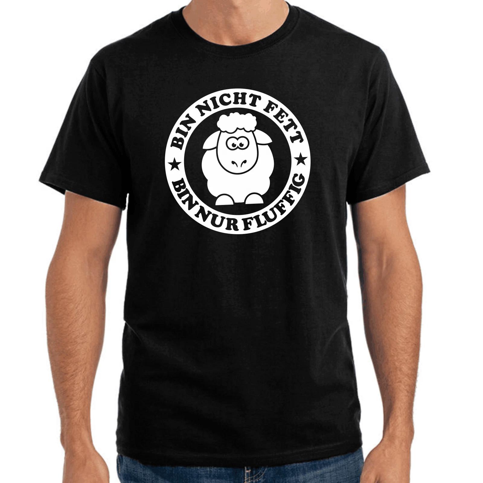 Men s and Women s T-shirts I m Not Fat I m Just Fluffy Sheep Sayings Gift Funny Fun Comedy S