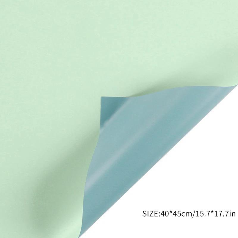 5pcs Colorful Two-sided Flower Wrapping Paper Gift Packaging Paper Birthday Party Supply Waterproof Paper Roll Party Decoration