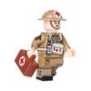 World War II British North African Soldier Doll Military Weapons Accessory Building Block Toy