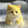 Cute Big Kitty Cat Taba Silicone Fuzzy Super Big Cat Kitten Handmade Squeeze Toy Mochi Toy Hand Relax Stress Release Gift