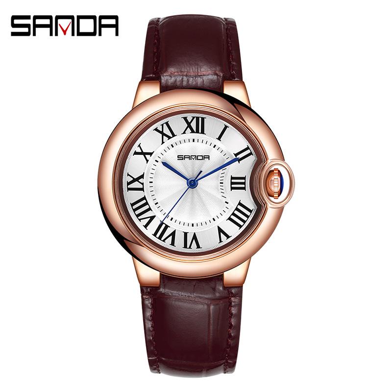 Sanda Retro Simple Couple Quartz Watches - Trendy, Cool, Luminous, Unisex Fashion Wristwatches