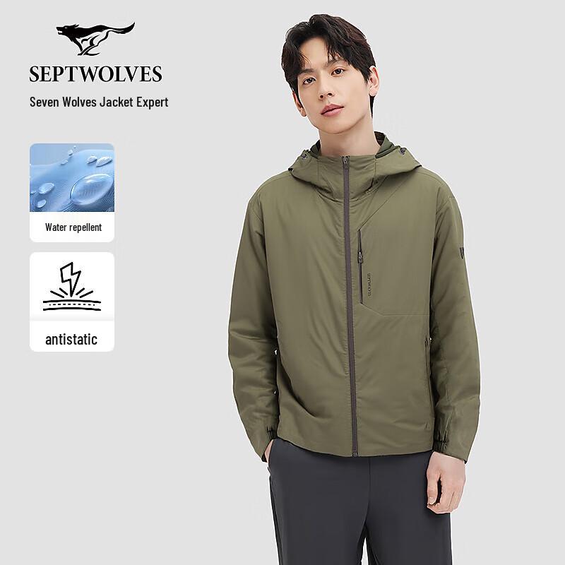 

Septwolves Men s Hooded Lightweight Autumn Jacket XL 175/92A