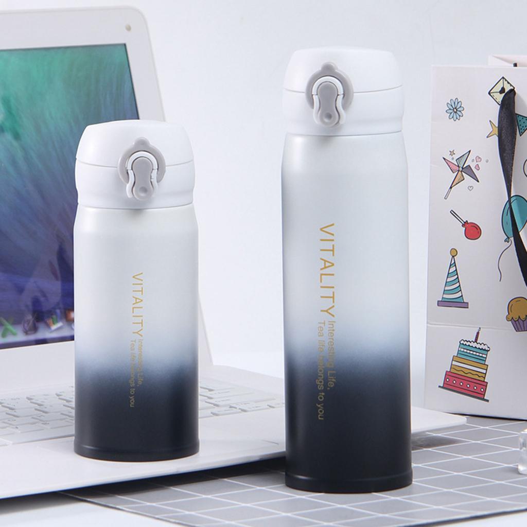 Vakuuma pudele, maza mutes dzeršana bez smaržas, pārnēsājama studentu sporta vakuuma krūze skolai