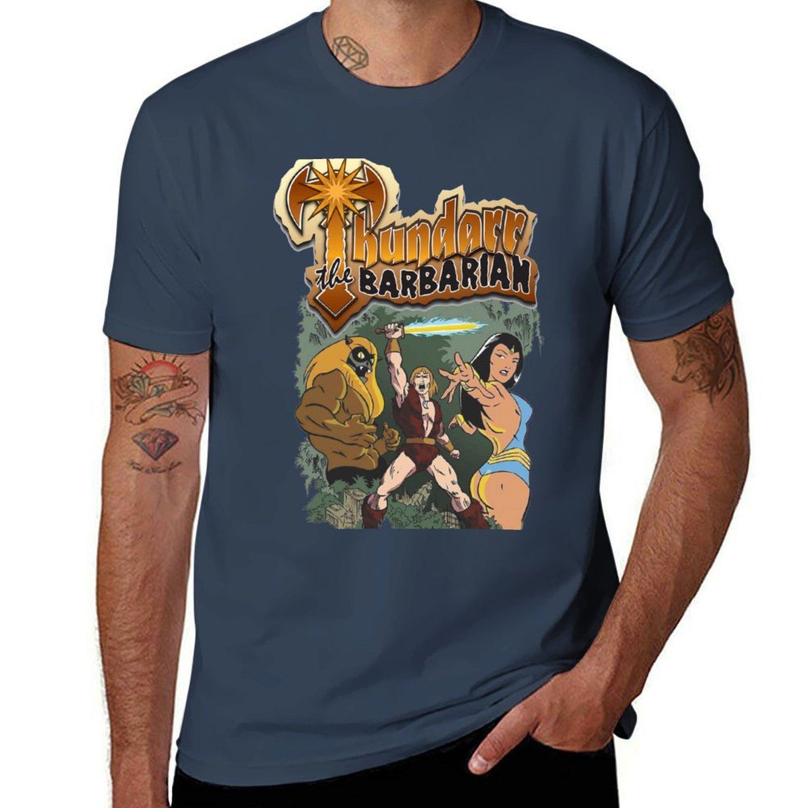Thundarr the barbarian TShirt Work Outdoor Short Sleeve Tee S