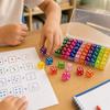 50 Piece Dice Set 14mm Six Sided Colored Dice, 10 Assorted Colors (5 Each), for Tabletop Games, Party Favors and Board Games