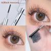 Metal Iron Lashes Mascara Waterproof Silk Fiber Mascara Black Long Curling Eyelash Extensions Non-Clumping Eyes Makeup Cosmetics