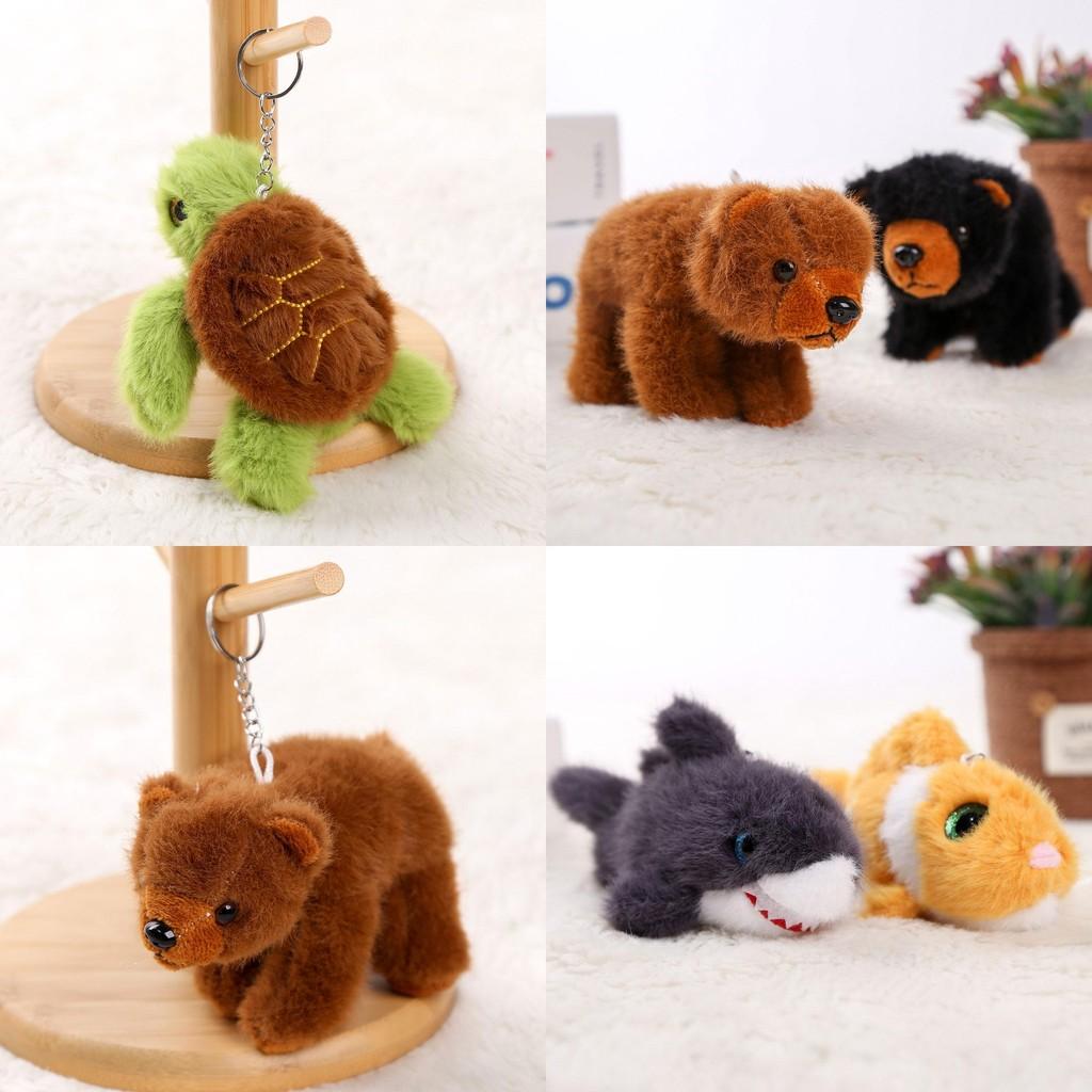 Underwater Animal Plush Keychain With Pp Cotton Filling For Girls Gift And Bag Decoration