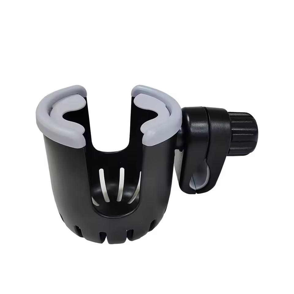 360° Rotatable Universal Baby Stroller Cup & Phone Holder, Milk Bottle Rack, Multifunctional Pram Cart Accessory for Baby Stroller