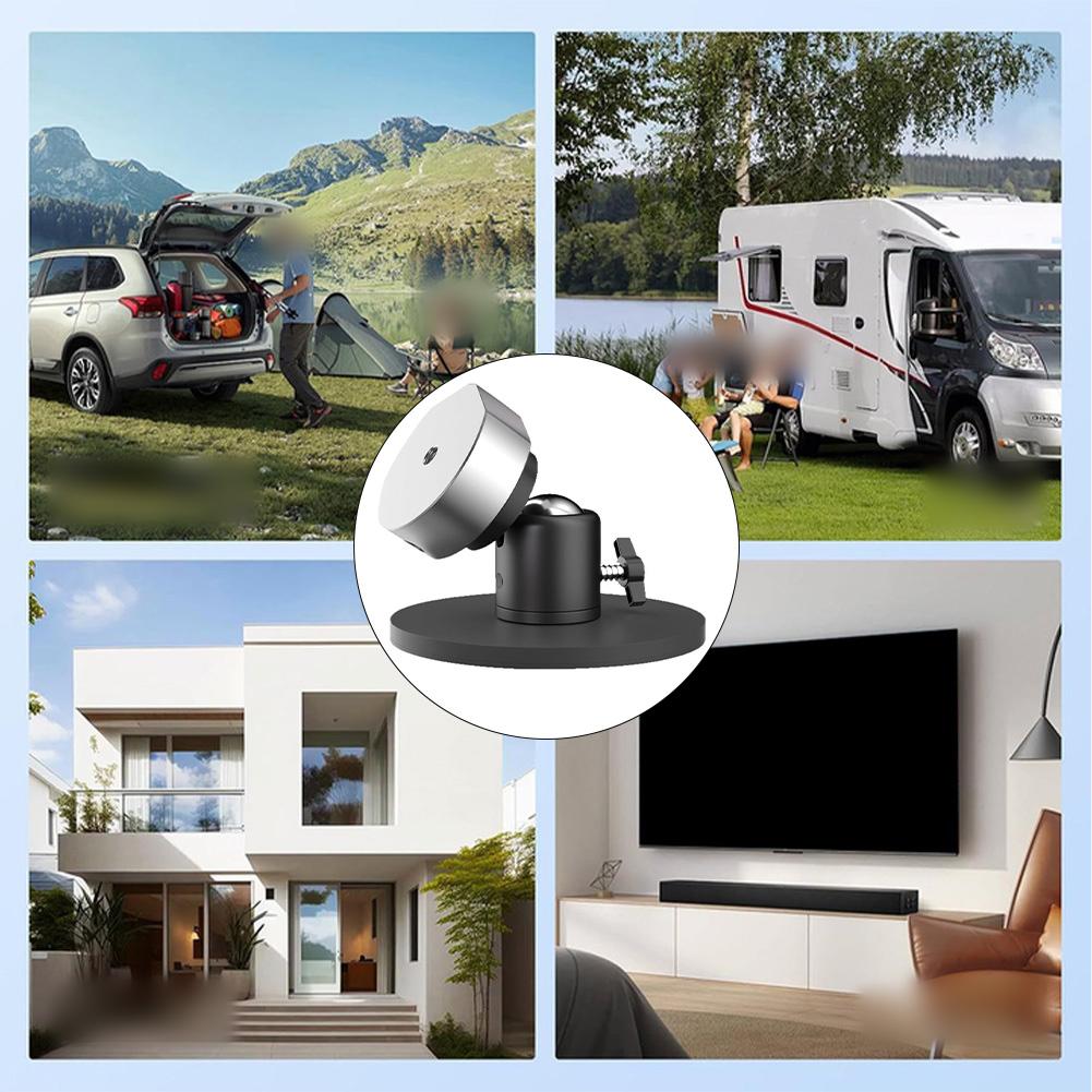 Adjustable Support Black Silver Magnetic Holder Secure Pipe Adapter Fixation Strong Grip Force Unique Fit Design