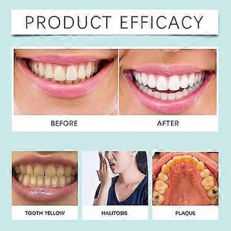 Whitening Toothpaste Toothpaste, 100 G Toothpaste, White Teeth, Natural Whitening Activated Carbon Toothpaste with Fresh Mint, Oral Care Toothpaste, T