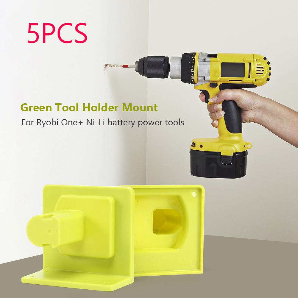 Power Tools Storage Bracket Lightweight Tool Storage Mounting Bracket Eco-friendly ABS Easy Install for Power Drill Accessories