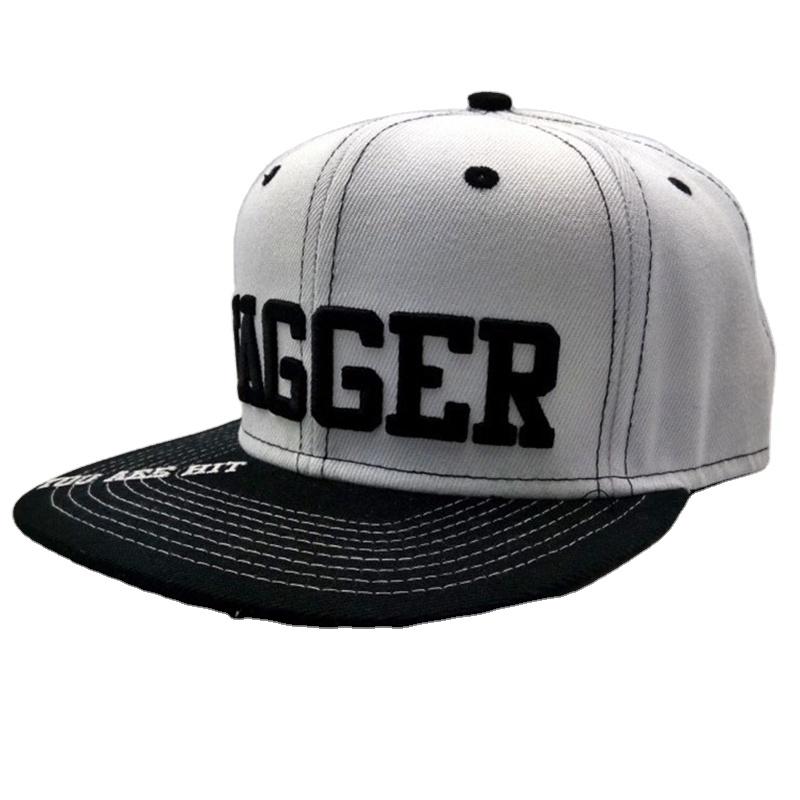 Custom Unisex 3D Embroidery Street Style Snapback Cap Good Quality 6 Panel Hip Hop Hat Adult белый